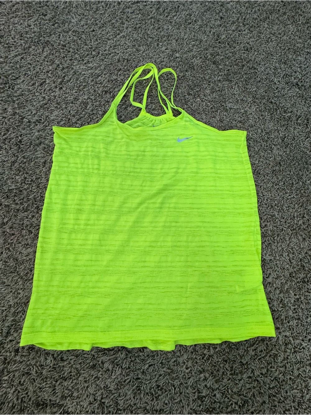 Nike Women's Neon Lime Double-Strap Tank Top
